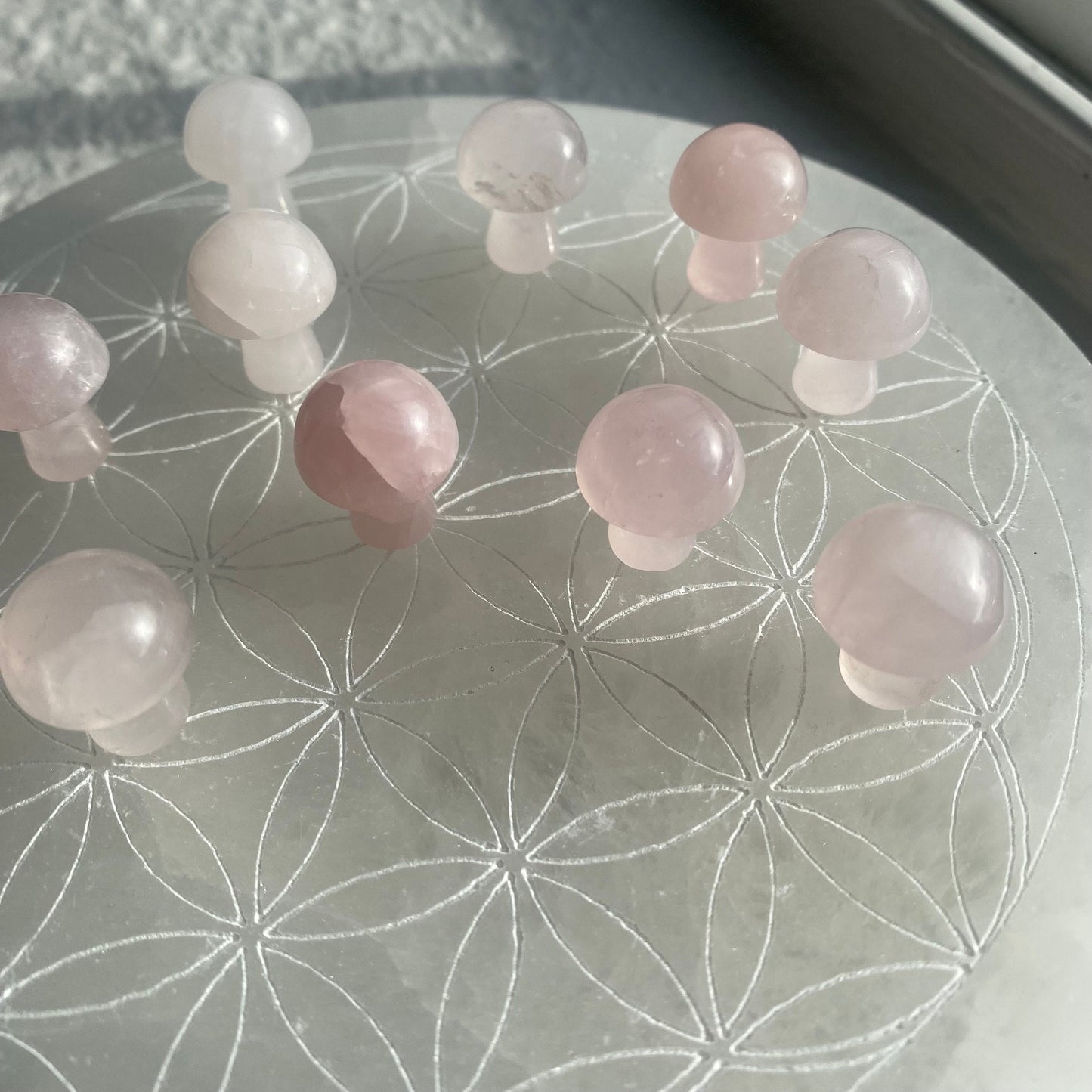 Rose Quartz Mushroom