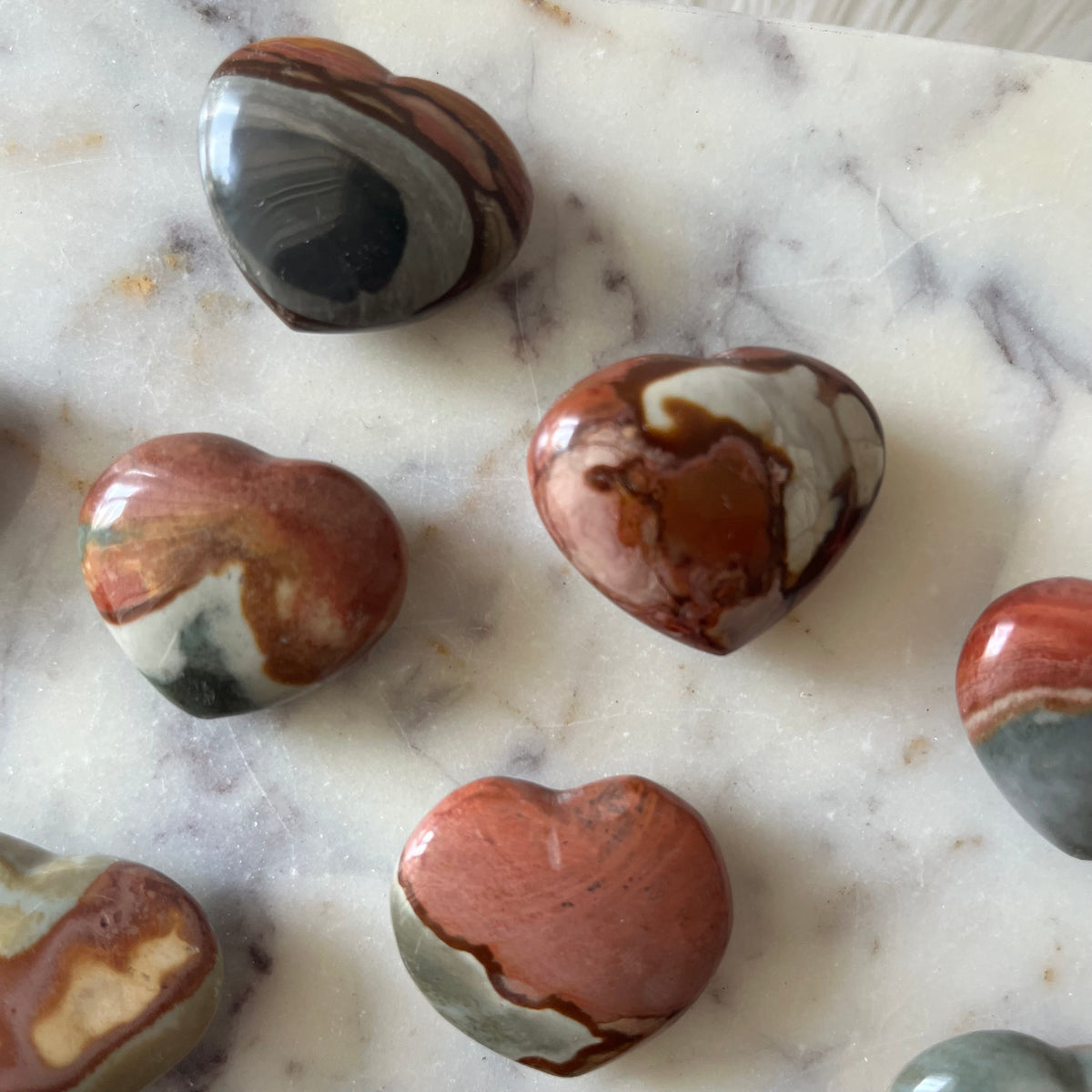 Polychrome Jasper Heart