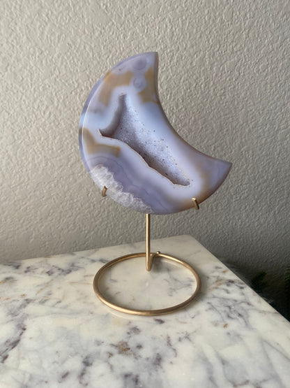 Druzy Agate Moon