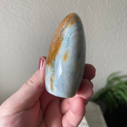 Sea Jasper mixed with Polychrome Jasper.