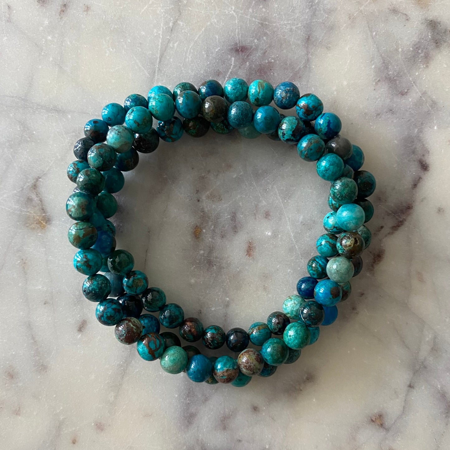 Chrysocolla Crystal Bracelet