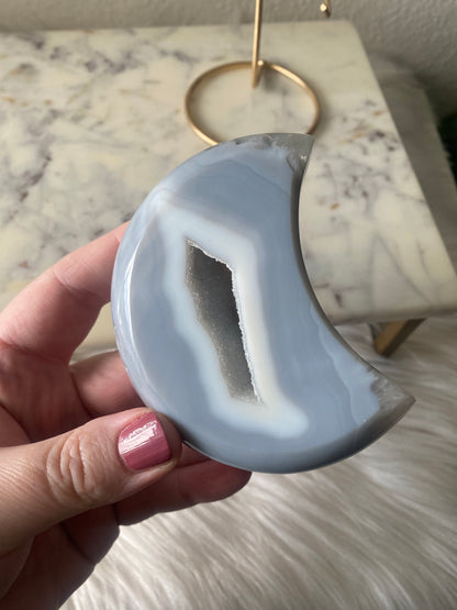 Druzy Agate Moon