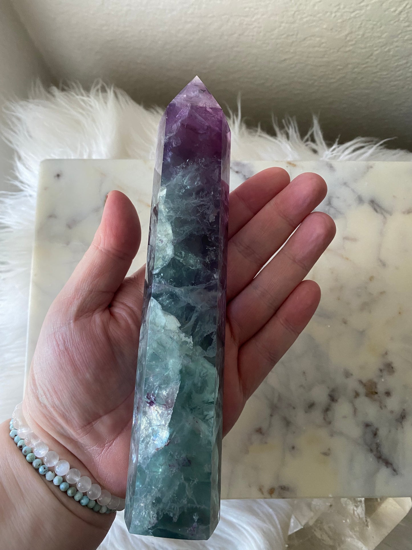 Rainbow Fluorite Tower