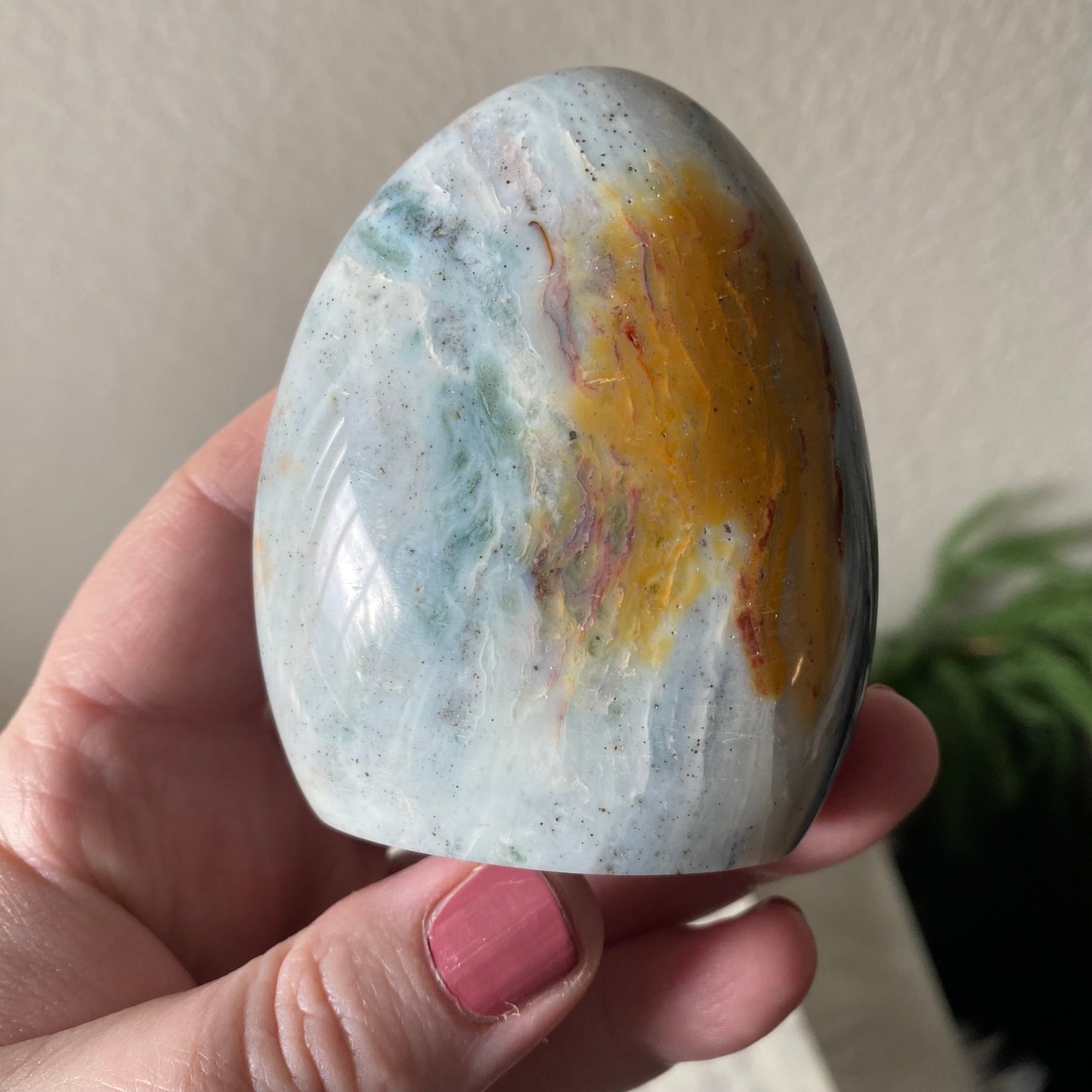Sea Jasper mixed with Polychrome Jasper.