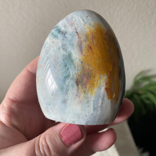 Sea Jasper mixed with Polychrome Jasper.