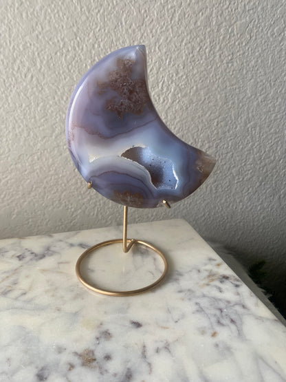 Druzy Agate Moon