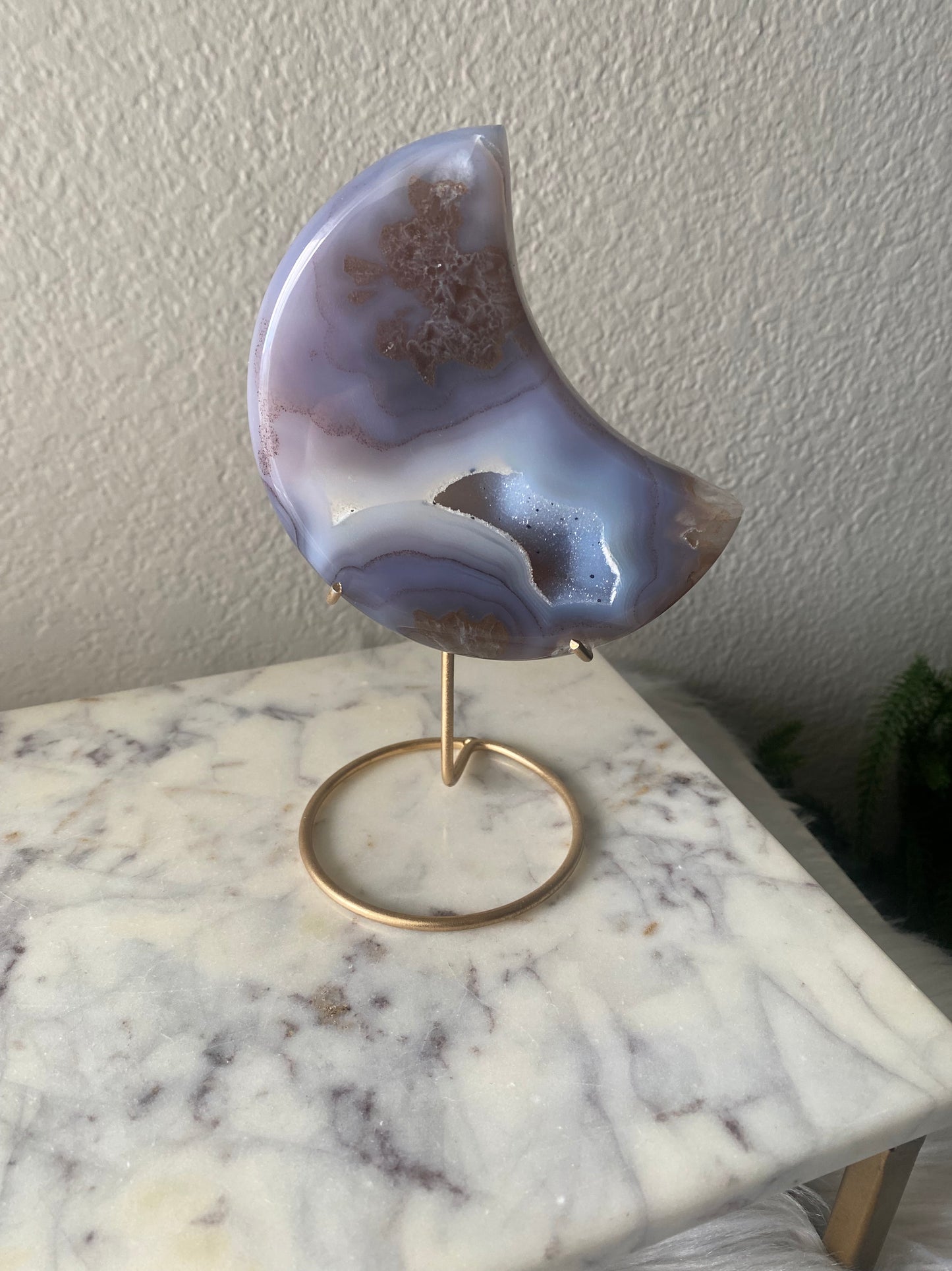 Druzy Agate Moon
