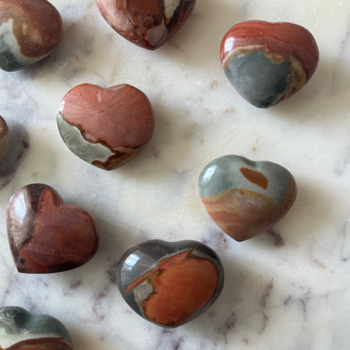Polychrome Jasper Heart