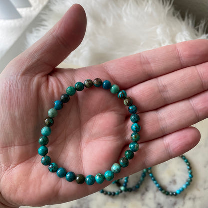 Chrysocolla Crystal Bracelet