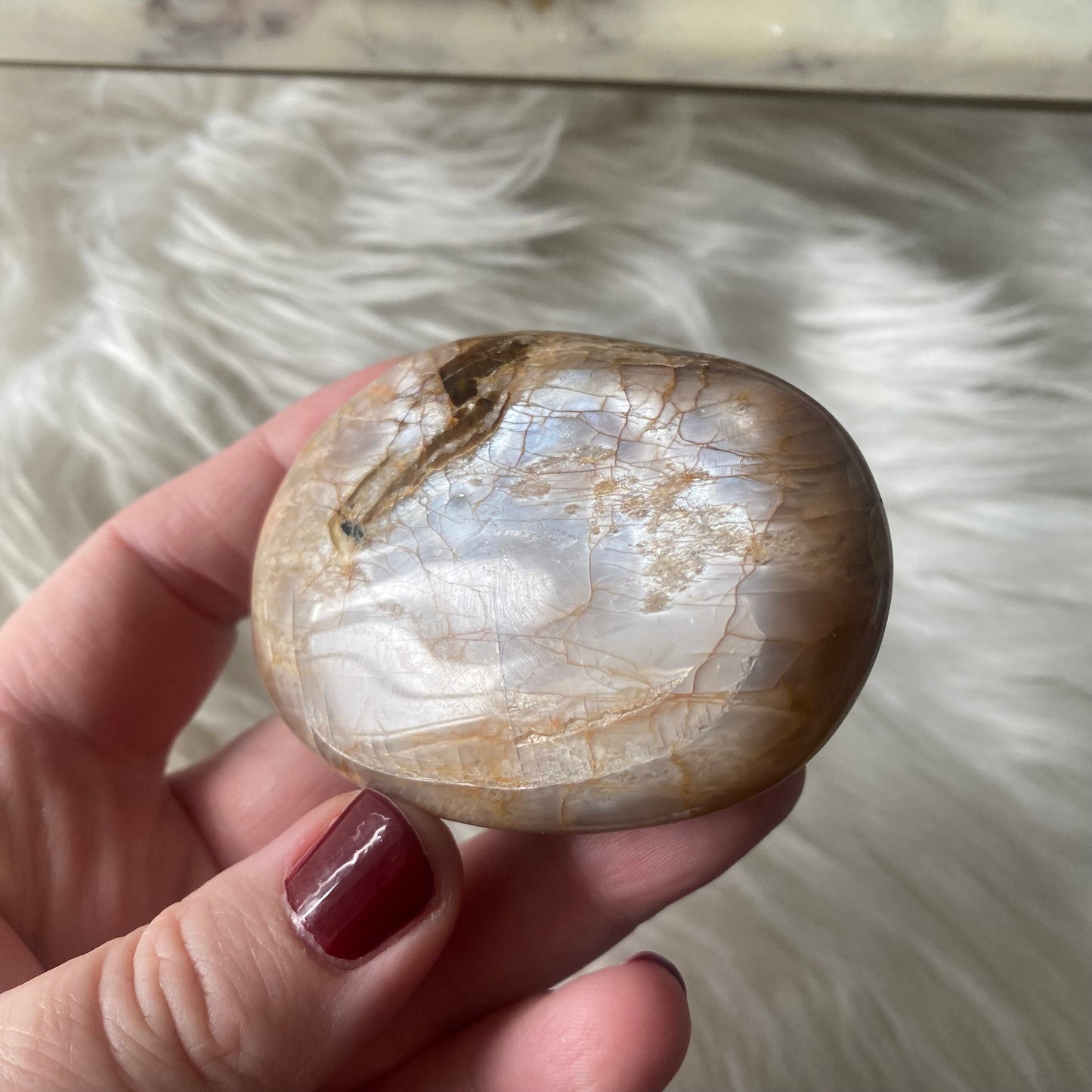 Peach Moonstone Palmstone
