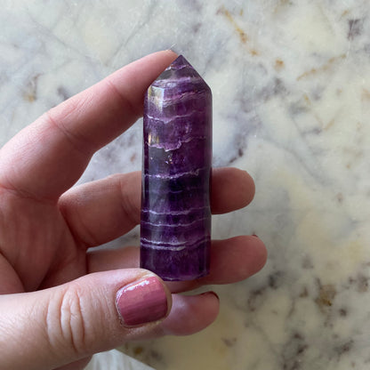 Purple Fluorite Tower