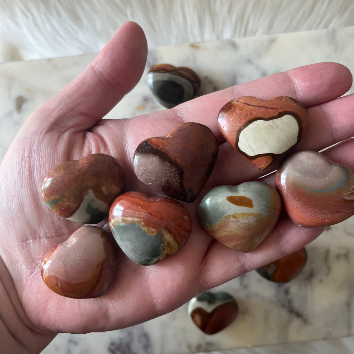 Polychrome Jasper Heart
