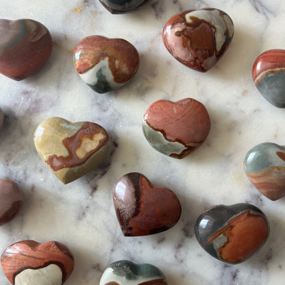 Polychrome Jasper Heart