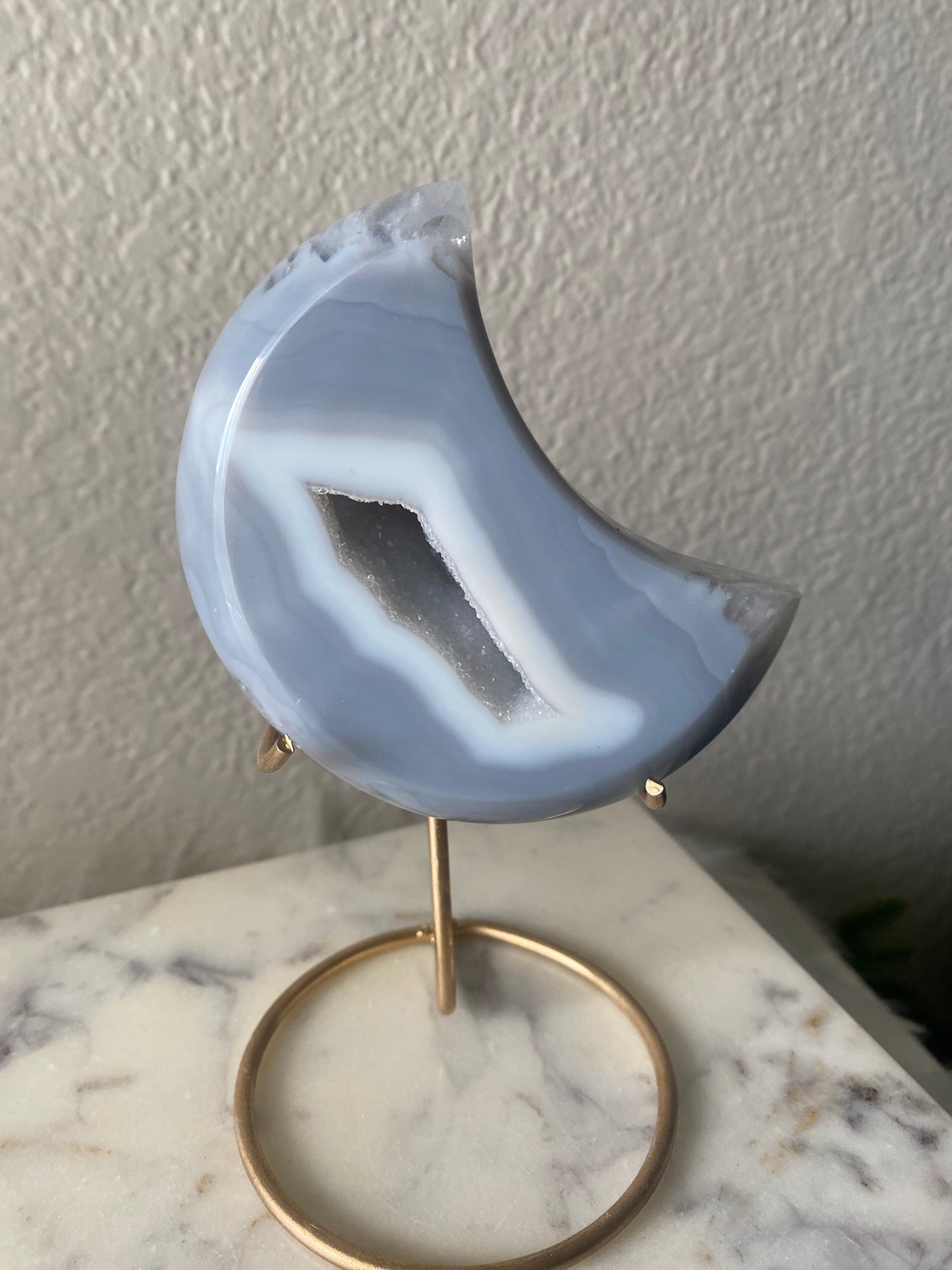 Druzy Agate Moon
