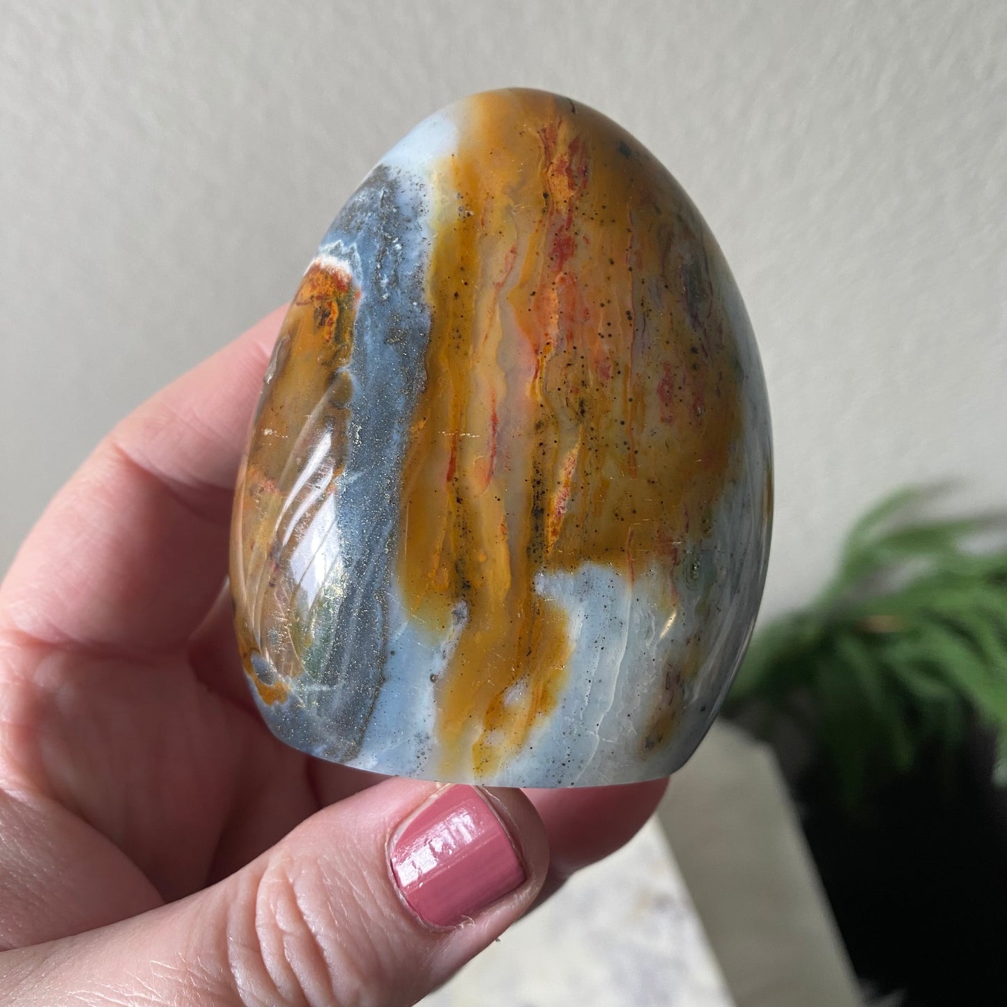 Sea Jasper mixed with Polychrome Jasper.