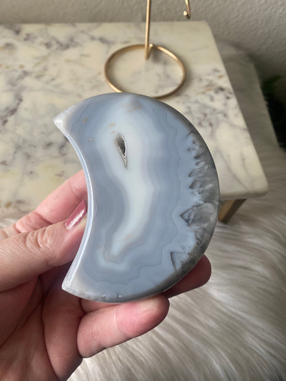 Druzy Agate Moon