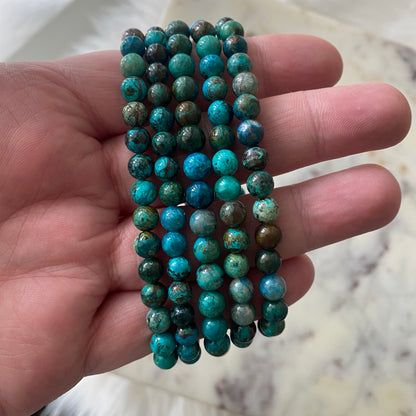 Chrysocolla Crystal Bracelet