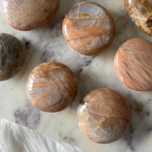 Peach Moonstone Palmstone