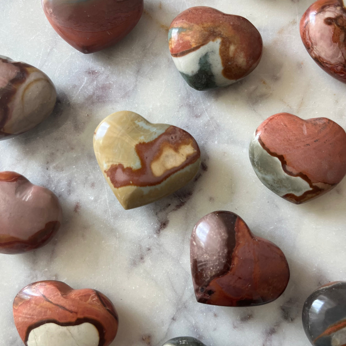 Polychrome Jasper Heart