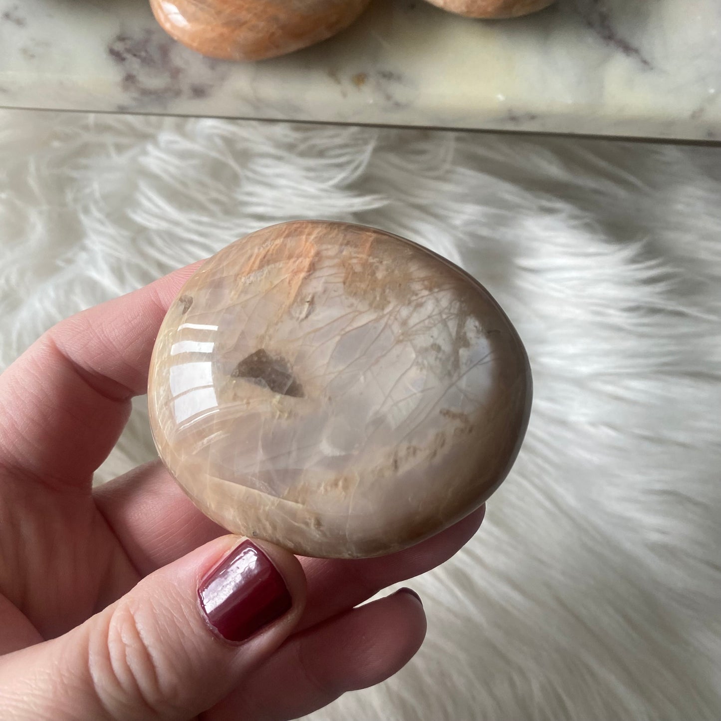 Peach Moonstone Palmstone