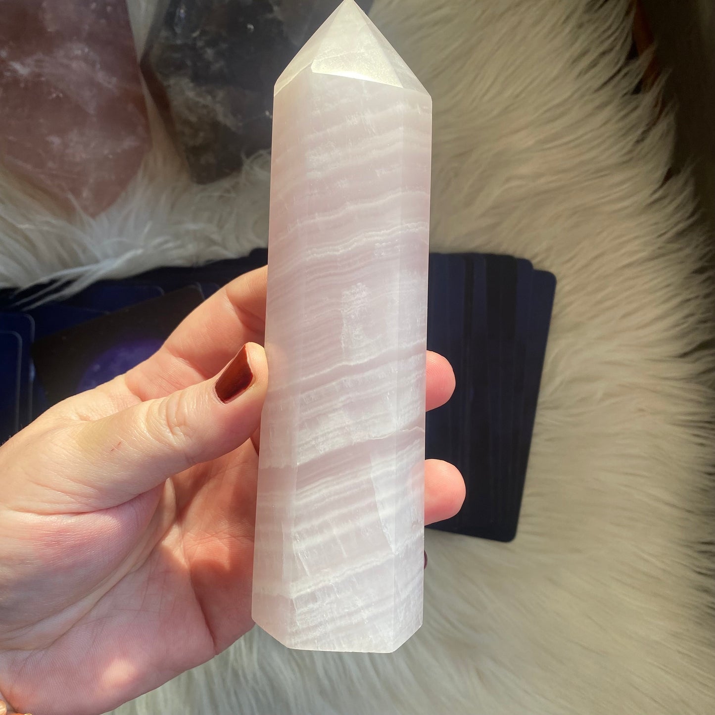 Pink Mangano Calcite - UV Reactive