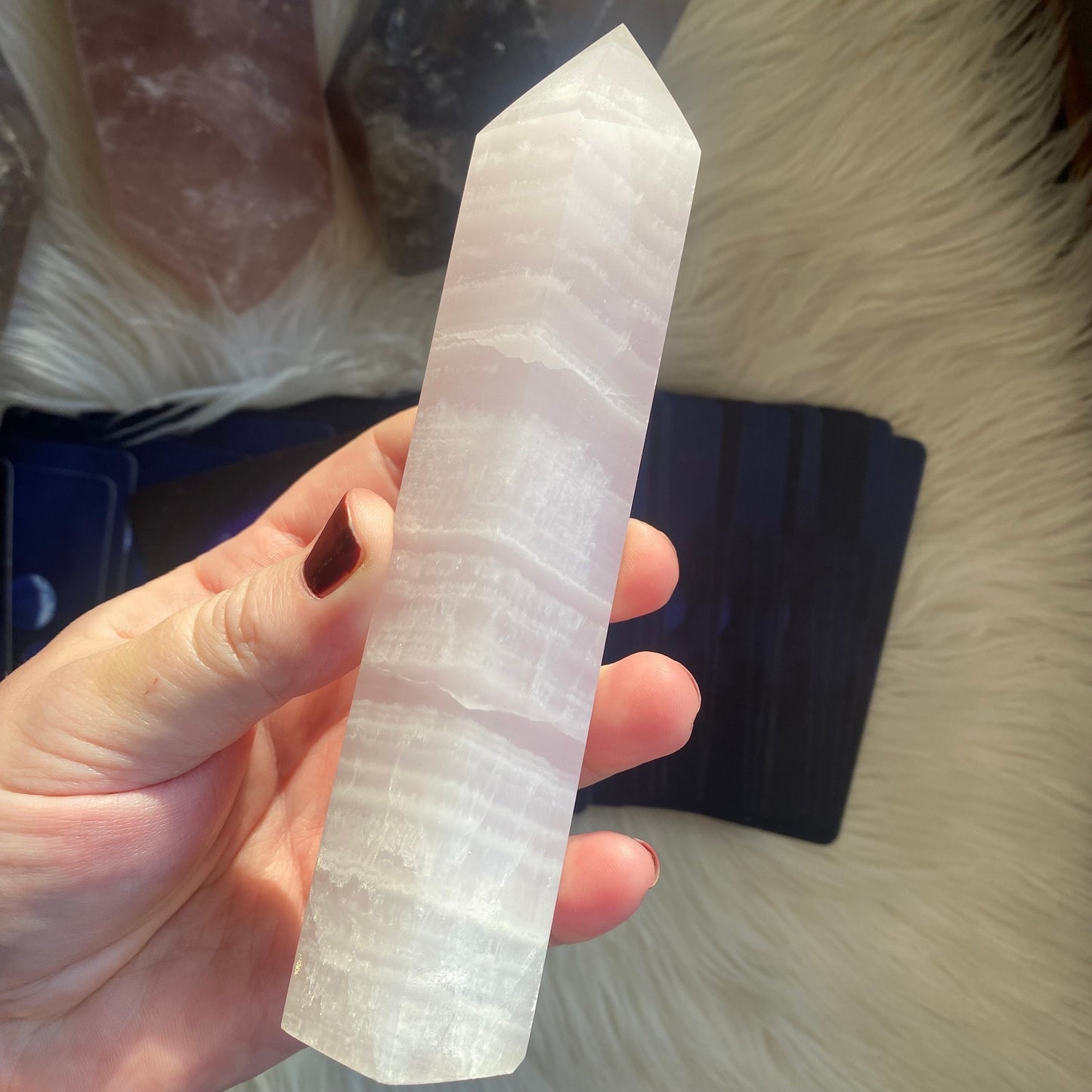 Pink Mangano Calcite - UV Reactive