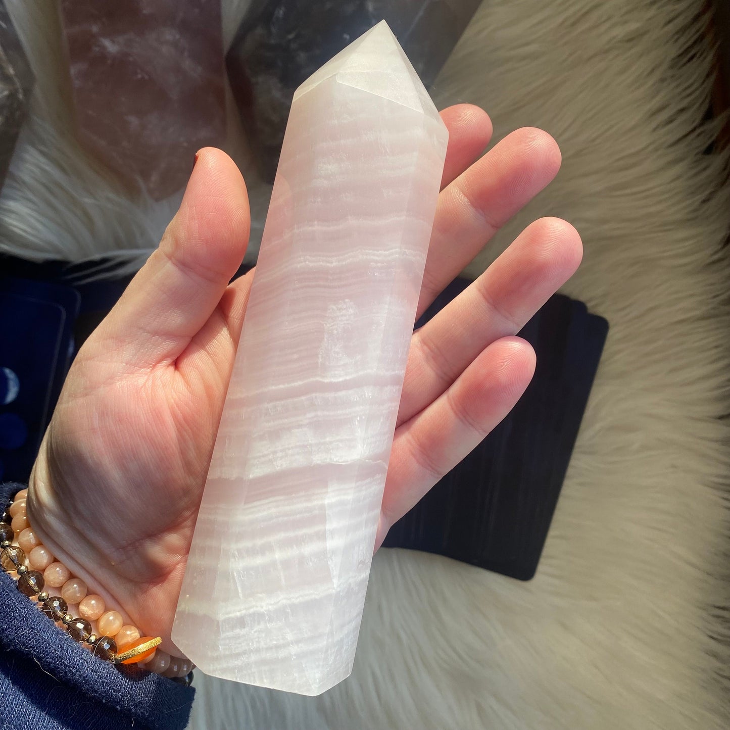 Pink Mangano Calcite - UV Reactive