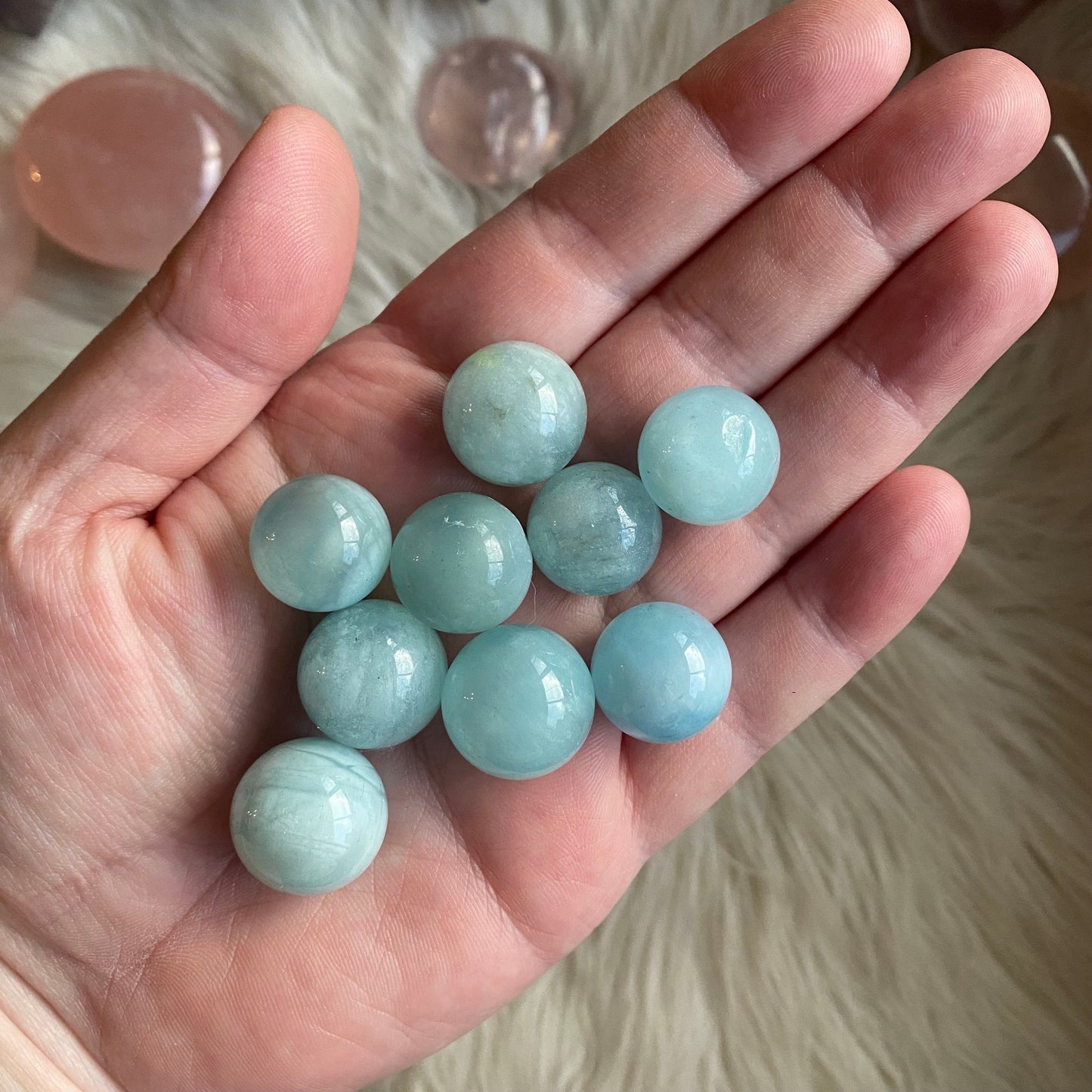 Mini Aquamarine Sphere