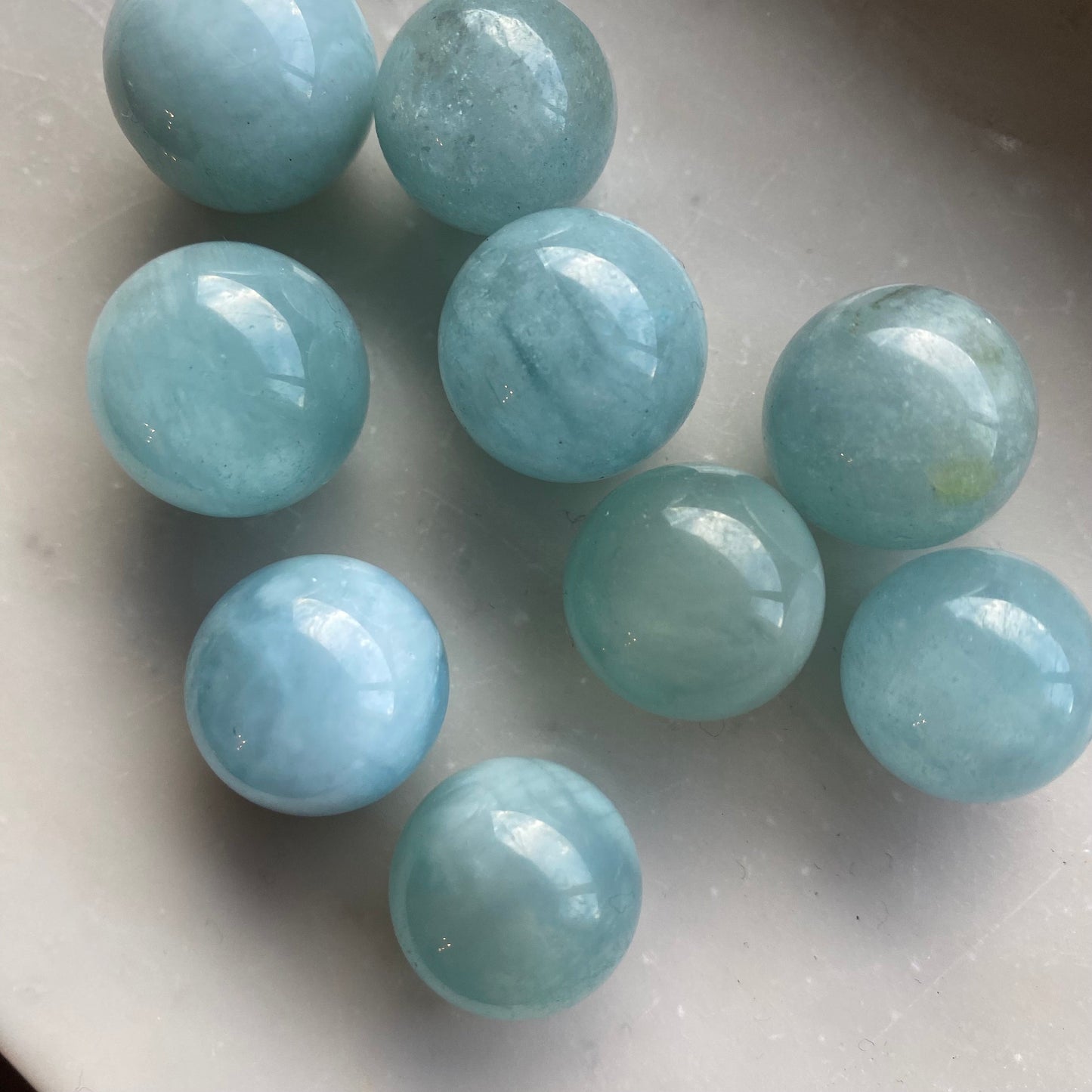 Mini Aquamarine Sphere