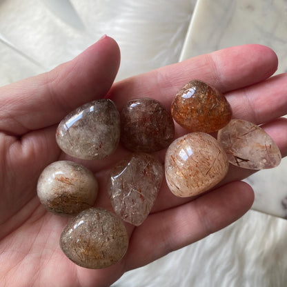 Rutilated Quartz Tumbles