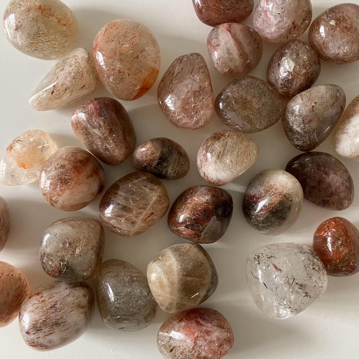 Rutilated Quartz Tumbles