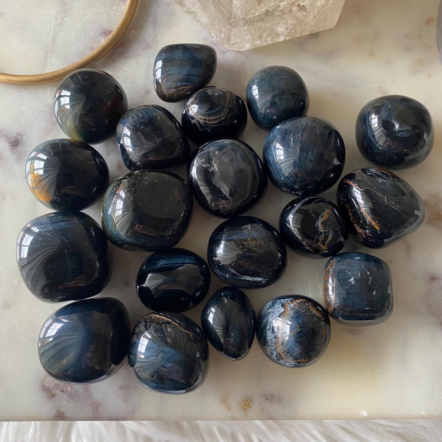 Blue Tiger's Eye Tumble