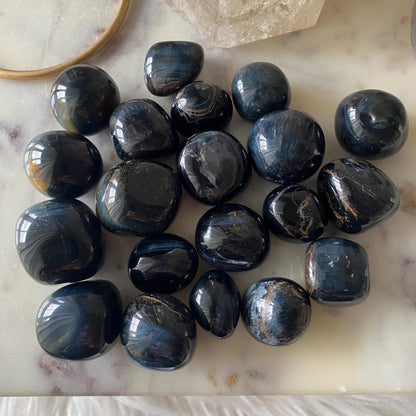 Blue Tiger's Eye Tumble