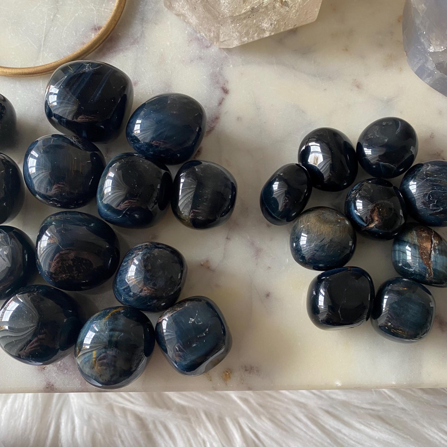 Blue Tiger's Eye Tumble