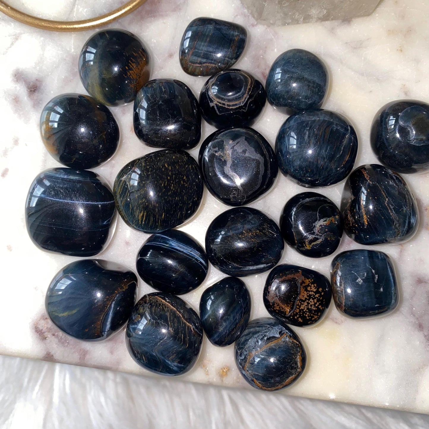 Blue Tiger's Eye Tumble