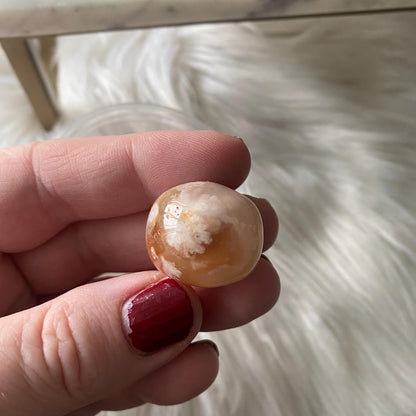 Flower Agate Tumbled Crystal