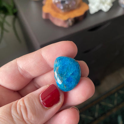 Blue Apatite Tumbled Stone