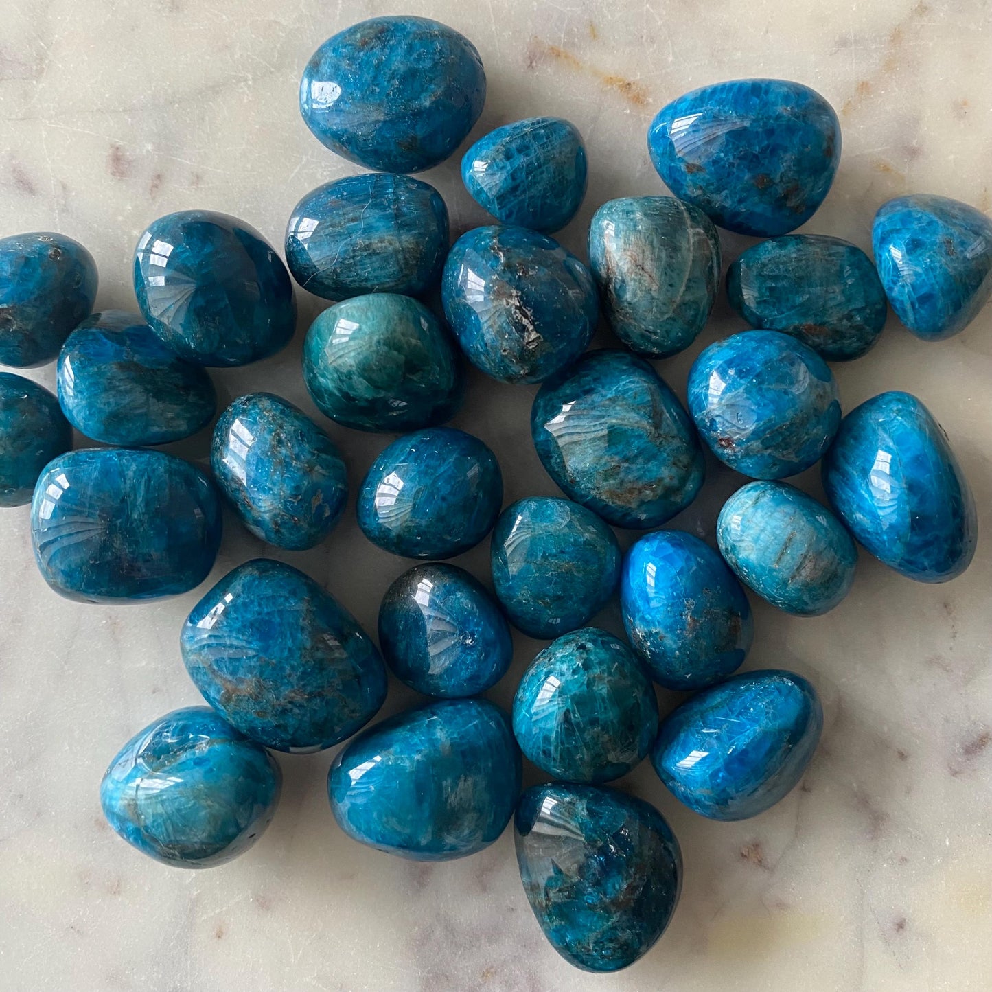 Blue Apatite Tumbled Stone