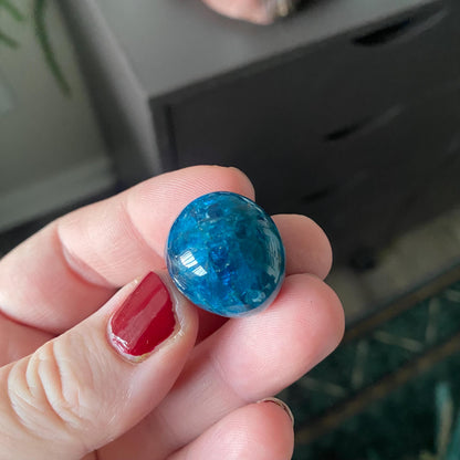 Blue Apatite Tumbled Stone