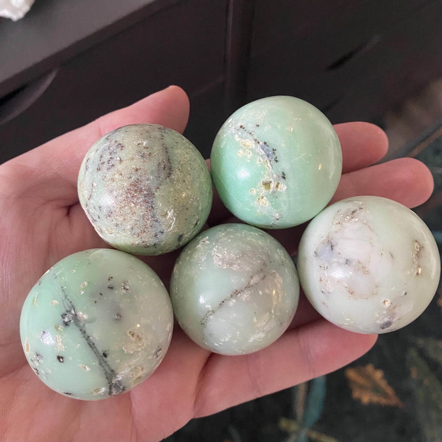 Chrysoprase Crystal Sphere