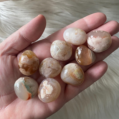 Flower Agate Tumbled Crystal