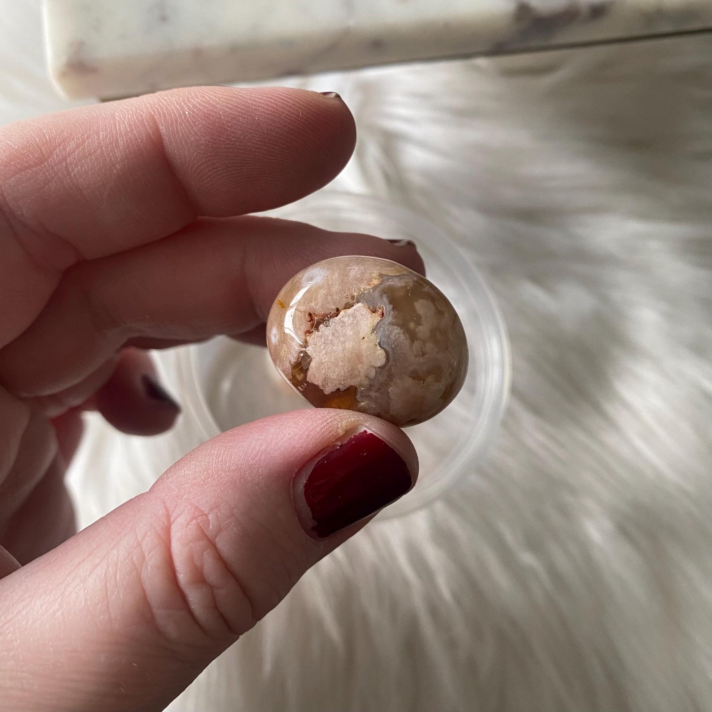Flower Agate Tumbled Crystal