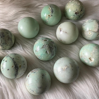 Chrysoprase Crystal Sphere