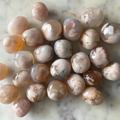 Flower Agate Tumbled Crystal
