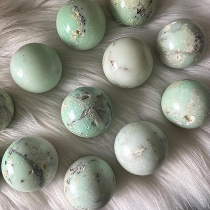 Chrysoprase Crystal Sphere