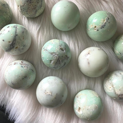 Chrysoprase Crystal Sphere