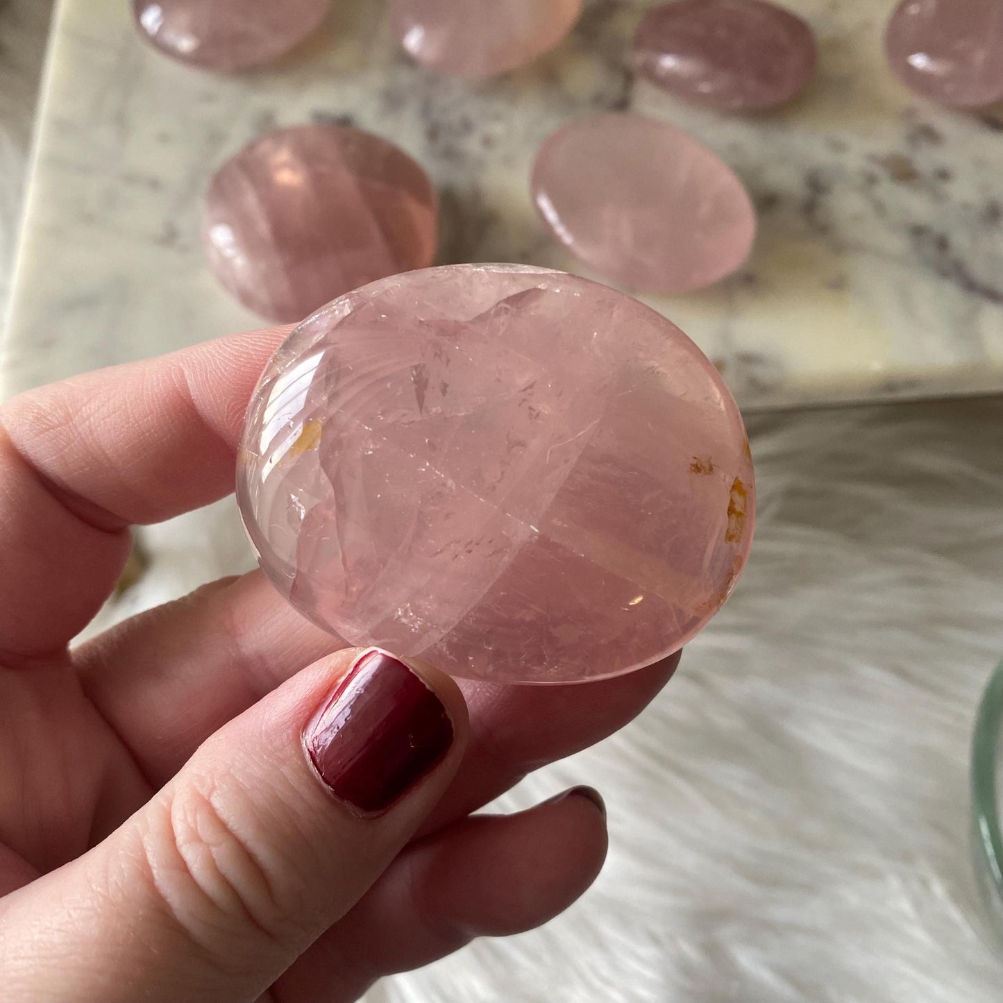 Rose Quartz Palmstone