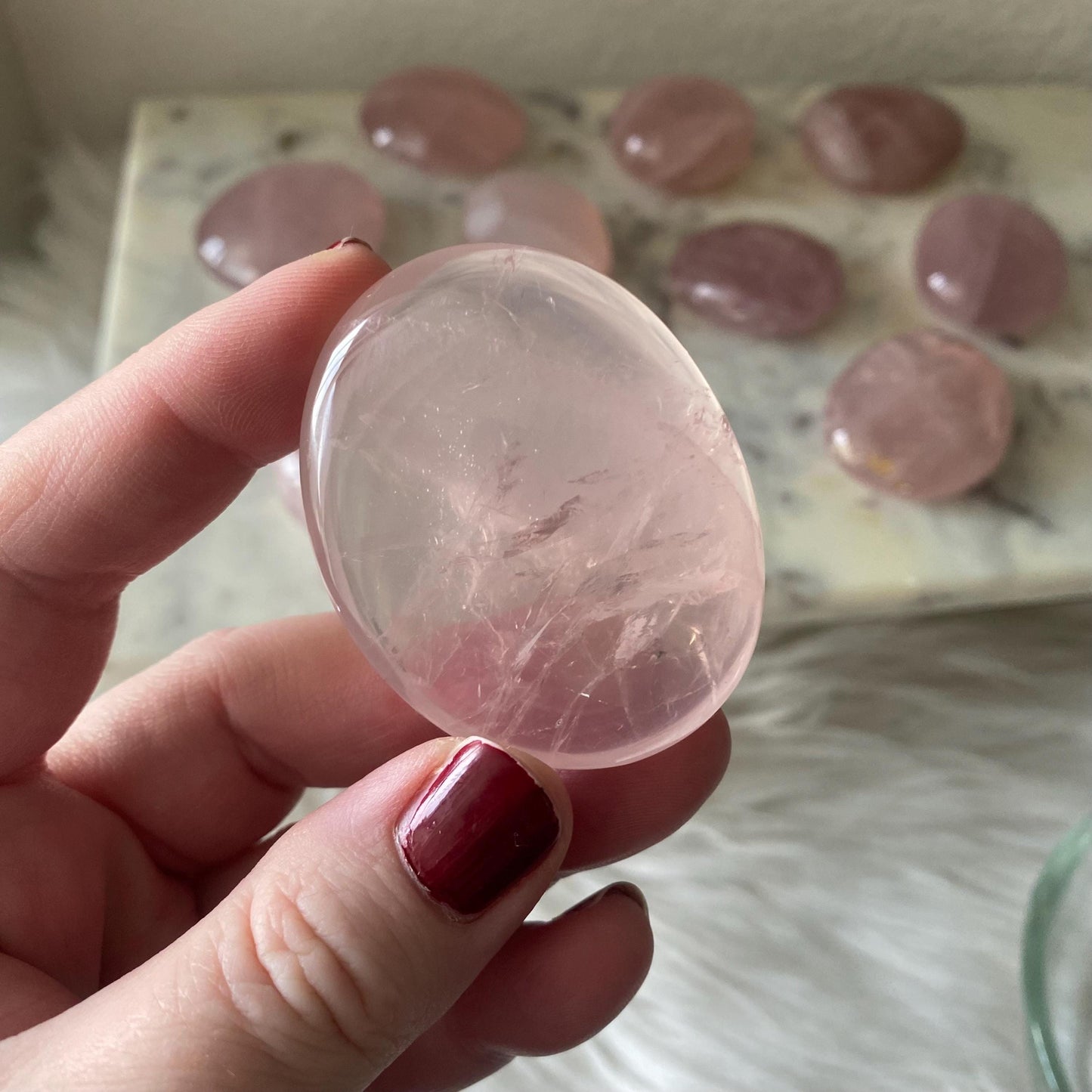 Rose Quartz Palmstone