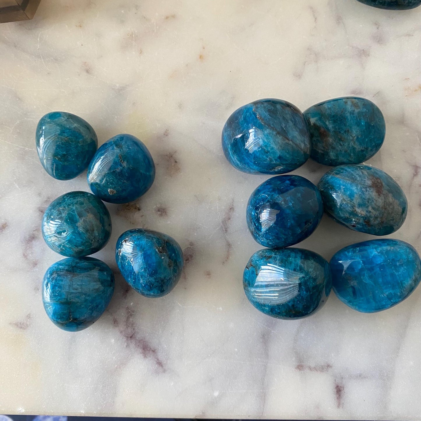 Blue Apatite Tumbled Stone