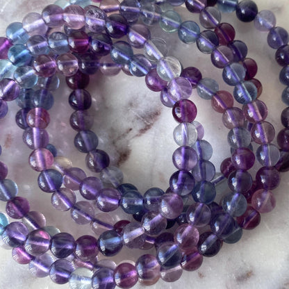 Rainbow Fluorite Crystal Bracelet